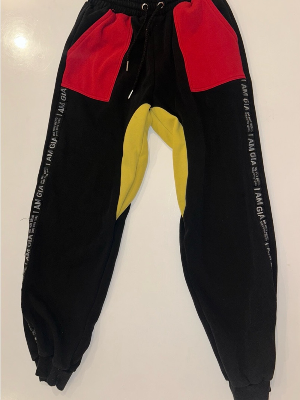 I.AM.GIA Black Colorblock Sweats